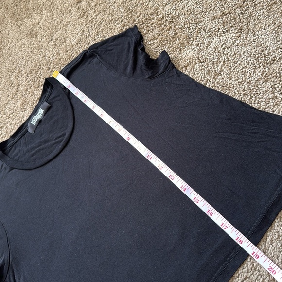 Reformation Dream Black Short Sleeve Soft Stretchy Basic T Shirt - Picture 4 of 7